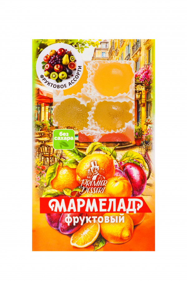 №2 Мармелад Премиум Десерт ФРУКТОВЫЙ (ананас, яблоко, гранат) 200г    во Владикавказе