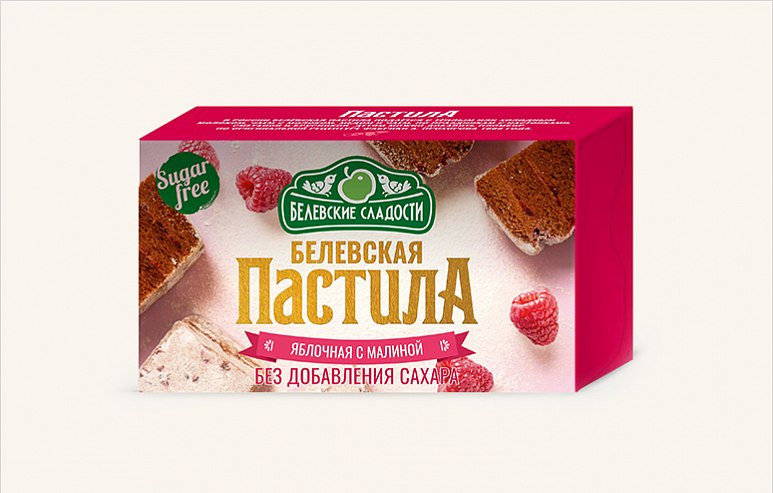  Пастила  200г диетическая с МАЛИНОЙ, НОВЫЙ ФОРМАТ (4*50г)   во Владикавказе