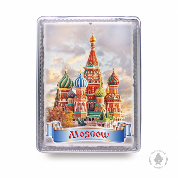 №3 Пряник 600г MOSCOW с фотопечатью (в подарочной пластиковой упаковке)  во Владикавказе