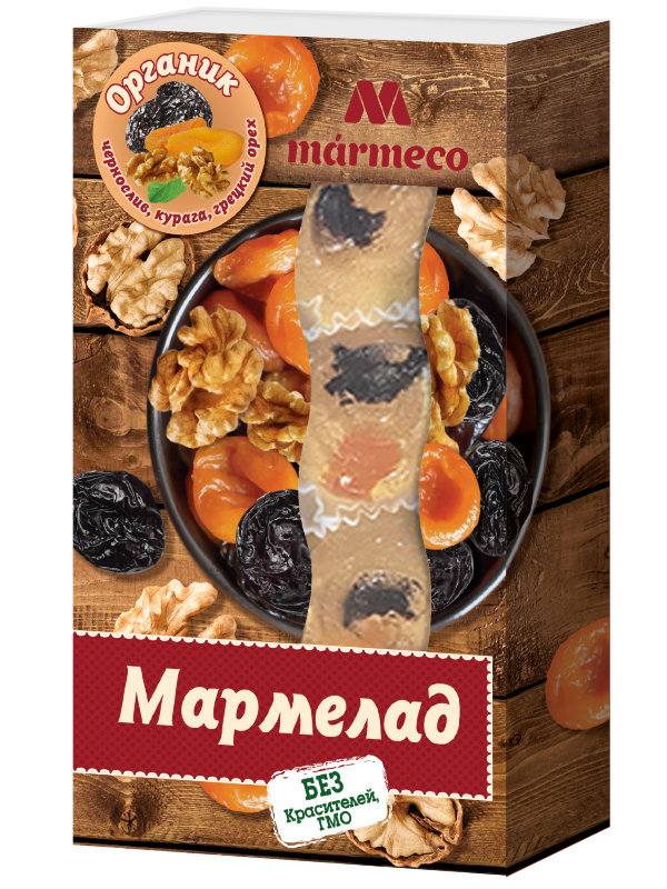 №2 Мармелад "Органик"  Курага, Чернослив, грецкий орех, 180г  во Владикавказе